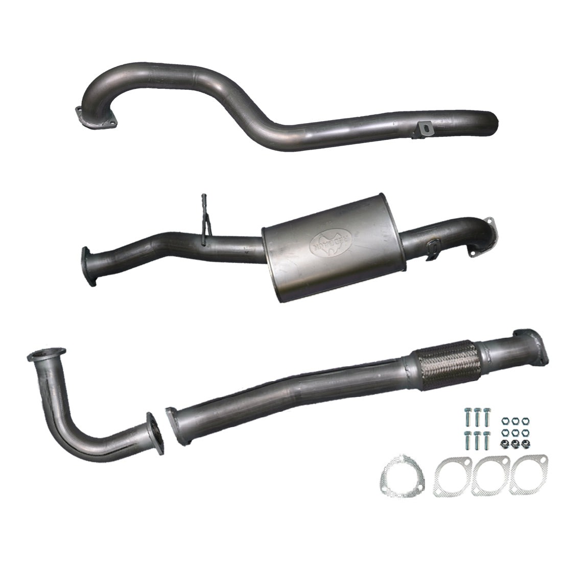 #Raw Aluminised Steel, #Muffler, #No Dump Pipe