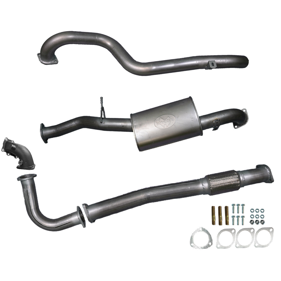 #Raw Aluminised Steel, #Muffler, #With Dump Pipe