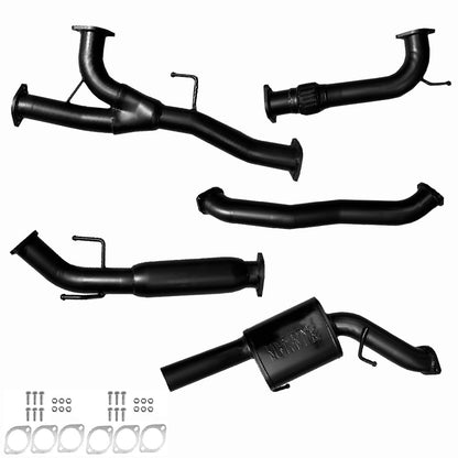 #Black - Aluminised Steel, #Hotdog & Muffler, #Cat Back