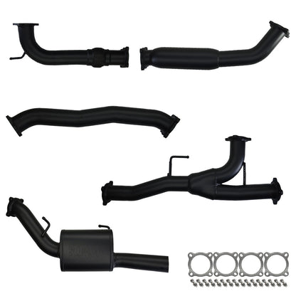 #Black - 409 Stainless Steel, #Hotdog & Muffler, #Cat Back