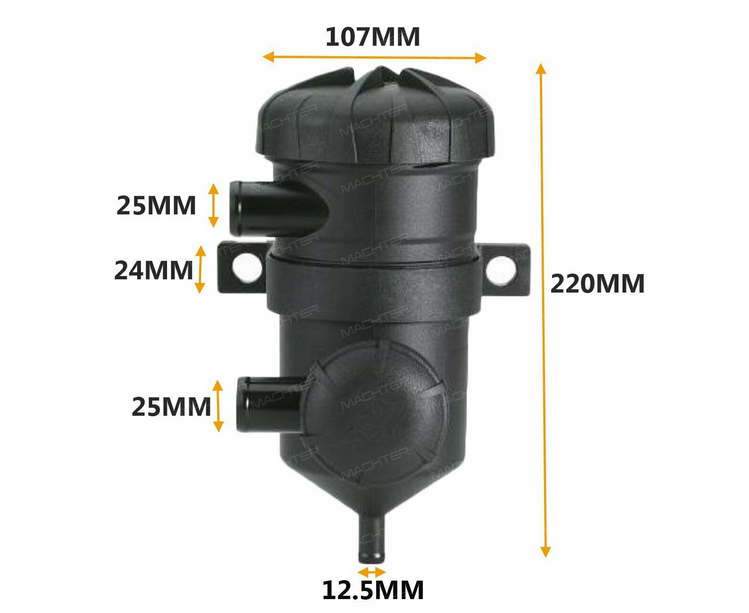 Uni Oil Catch Can 4x4 Fit For Patrol Diesel Pro Vent 200 Landcruiser Hilux Nissan Navara Turbo