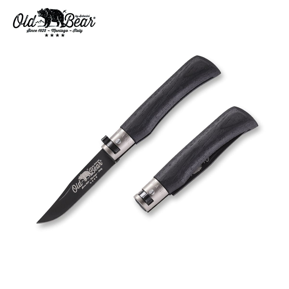 Old Bear Black Pocket Knife - S