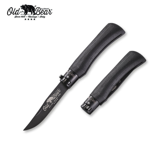 Old Bear Black Pocket Knife - L