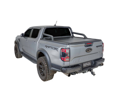Next Gen Ford Ranger and Raptor fitted with roller shutter, providing secure tub coverage and integrated load support.