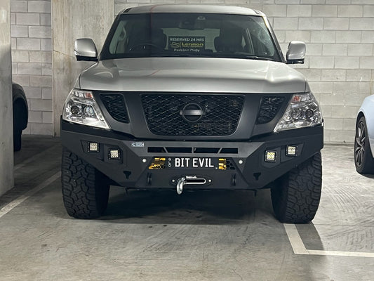 Ramped Up 2010-2018 Nissan Patrol Y62 Front bull bar( Matte Black) BACK ORDER FEBUARY)