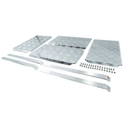 4 Pcs Aluminium Checker Plates Mudguards 4X4 Ute 470 x 285 x 2.5mm