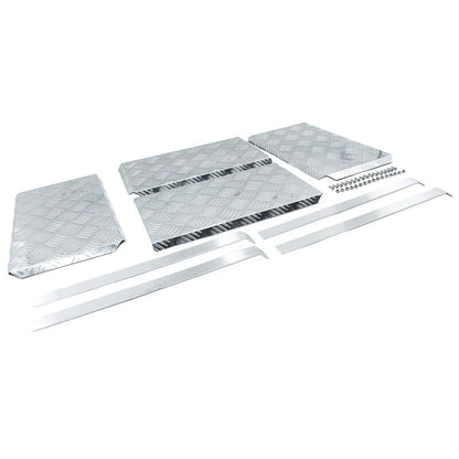 4 Pcs Aluminium Checker Plates Mudguards 4X4 Ute 470 x 285 x 2.5mm