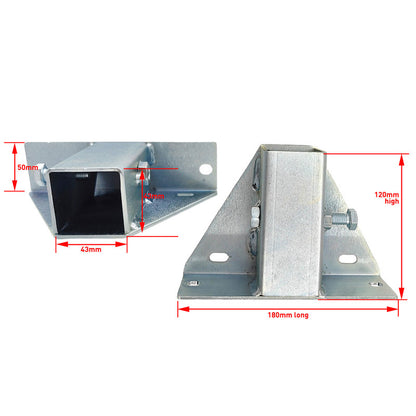 Ladder Rack Pod Mounts Pair suit 40x40mm Tube Trade Rack Ute Mounts