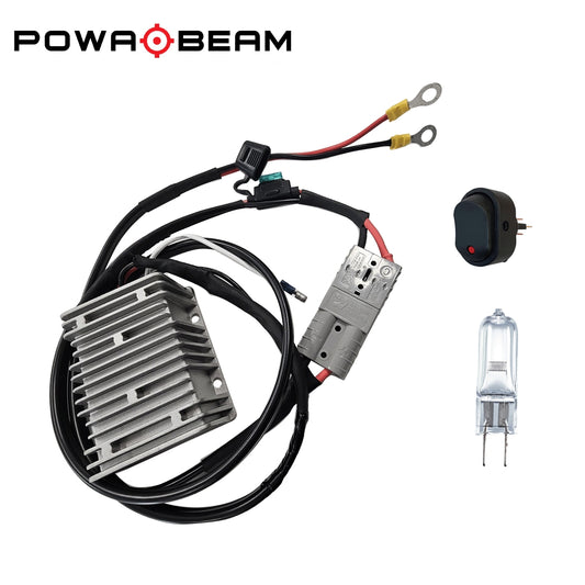 Powa Beam 12~24v 250w QH Step Up Converter Kit with Globe