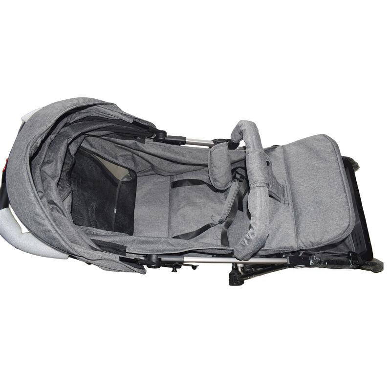 Grey Baby Stroller Foldable Carriage Infant Travel Pram Kids Toddler Pushchair