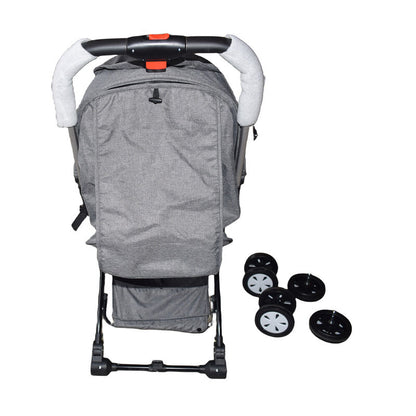 Grey Baby Stroller Foldable Carriage Infant Travel Pram Kids Toddler Pushchair