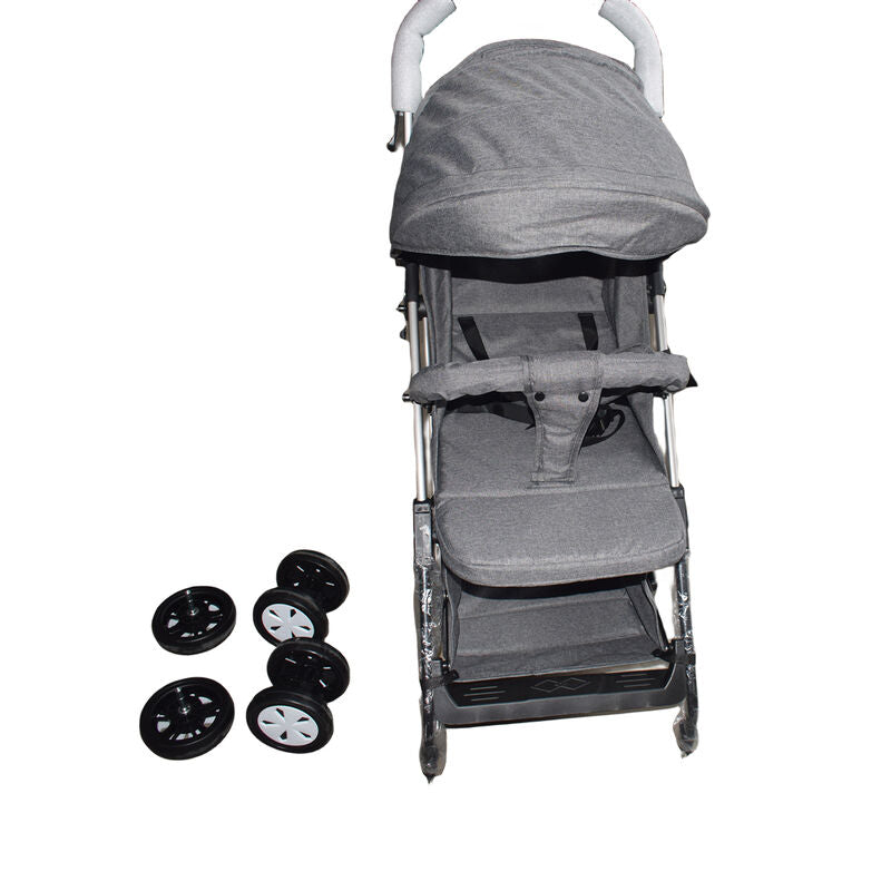 Grey Baby Stroller Foldable Carriage Infant Travel Pram Kids Toddler Pushchair