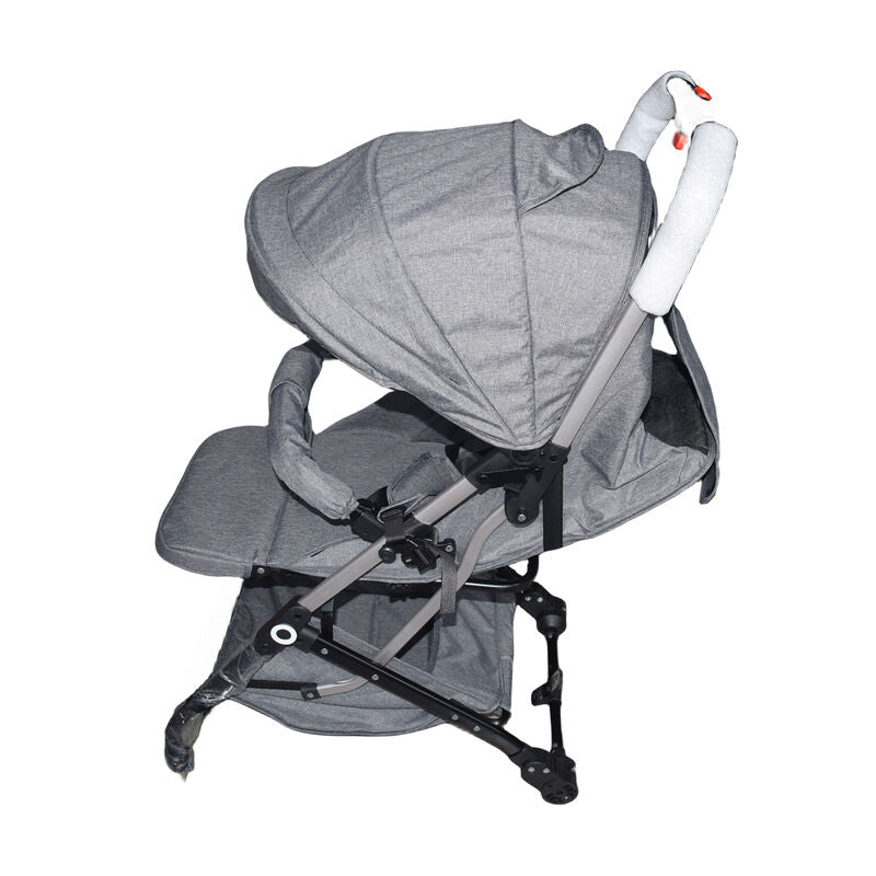 Grey Baby Stroller Foldable Carriage Infant Travel Pram Kids Toddler Pushchair