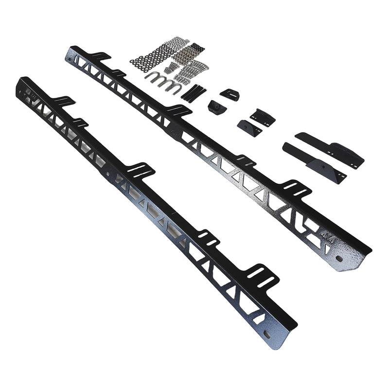 Steel Black Backbone Mount Roof Rack Fit For Mitsubishi Pajero 1999-ON