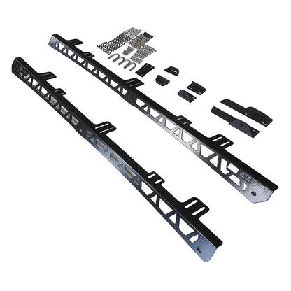 Steel Black Backbone Mount Roof Rack Fit For Mitsubishi Pajero 1999-ON