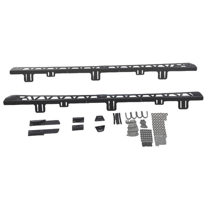 Steel Black Backbone Mount Roof Rack Fit For Mitsubishi Pajero 1999-ON