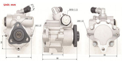 Machter Power Steering Pump w/o Reservoir Fit For BMW E36 318i 318is 318ti 1.9L 1996-1999