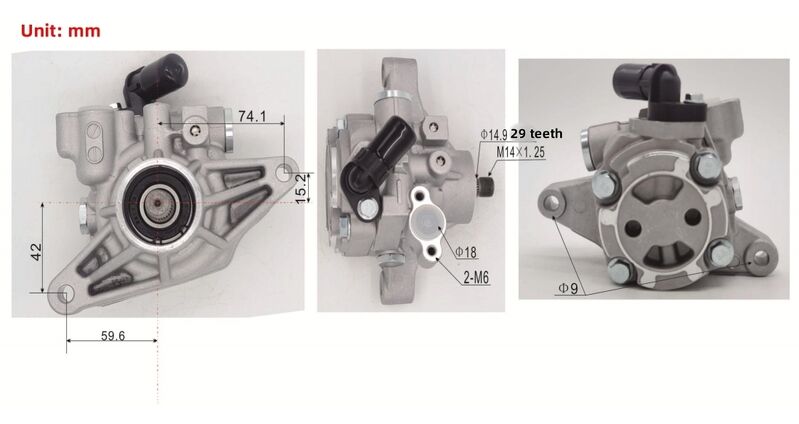 Machter Power Steering Pump Without Pulley Fit For Honda Civic FD FA 1.8L R18A 2006-2012 56110-RNA-A01
