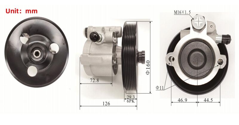 Machter Power Steering Pump Fit For Holden Commodore V8 5.7L Gen3 LS1 VT VX VU VY WH WK