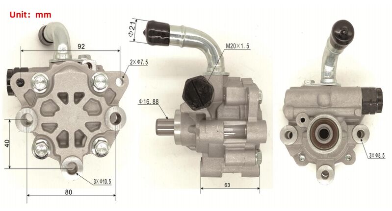 Machter Power Steering Pump Without Belt Pulley Fit For Jeep Commander XK XH Grand Cherokee III WH WK