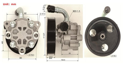 Machter Power Steering Pump With Belt Pulley Fit For Jeep Commander XK XH Grand Cherokee III WH WK