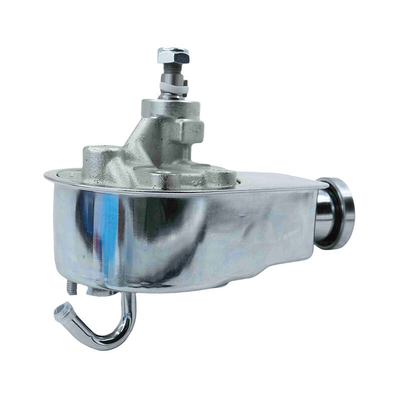 Power Steering Pump Fit For Chevrolet SB BB Saginaw Key Way 5/8 Shaft Chromed