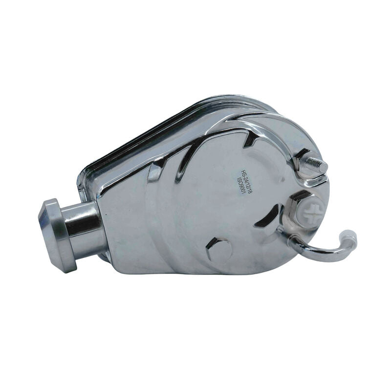 Power Steering Pump Fit For Chevrolet SB BB Saginaw Key Way 5/8 Shaft Chromed
