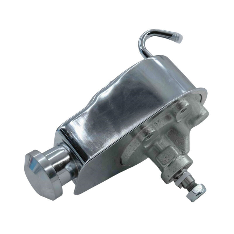 Power Steering Pump Fit For Chevrolet SB BB Saginaw Key Way 5/8 Shaft Chromed