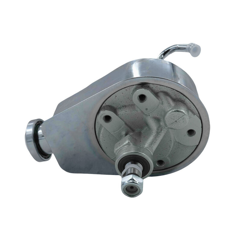 Power Steering Pump Fit For Chevrolet SB BB Saginaw Key Way 5/8 Shaft Chromed
