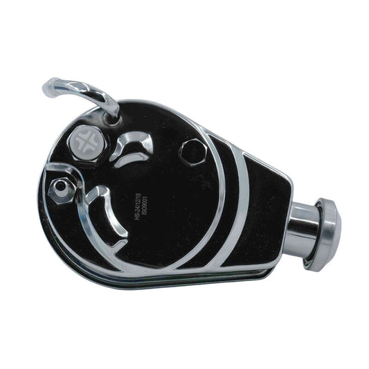Power Steering Pump Fit For Chevrolet SB BB Saginaw Key Way 5/8 Shaft Chromed