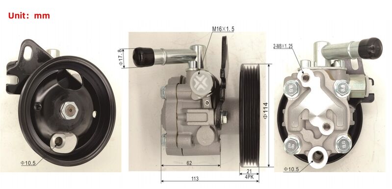 Power Steering Pump Fit For Nissan Pulsar N14 N15 1.6 Litre Inline 4 Petrol- (qg16)