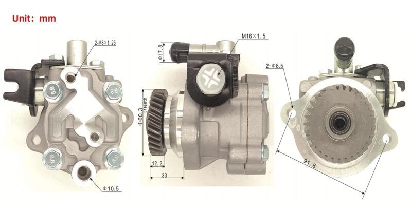 Power Steering Pump Without O Ring Fit For Nissan Patrol GU ZD30 3.0L Diesel 2000-2017 49110-VS40A