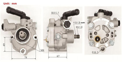 Machter Power Steering Pump Without Pulley Fit For Subaru Liberty GT Impreza WRX G3 Forester Petrol Turbo Only 34430-FG040