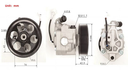 Machter Power Steering Pump Fit For Subaru Liberty Outback 3.0L H6 DOHC With Sensor 2005-2009