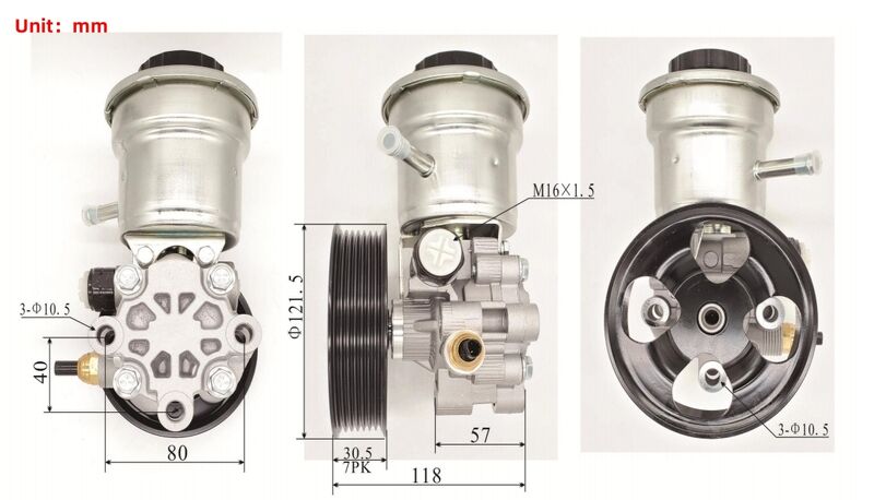 Power Steering Pump Fit For Toyota Hiace TRH200 Series 2.0L 2.7L 1TRFE 2TRFE 2004-ON 44310-0K010