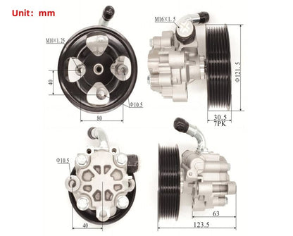Power Steering Pump With Pulley Fit For Toyota Hilux Revo GUN122 GUN123 GUN136 2.4 2.8L 2015-ON