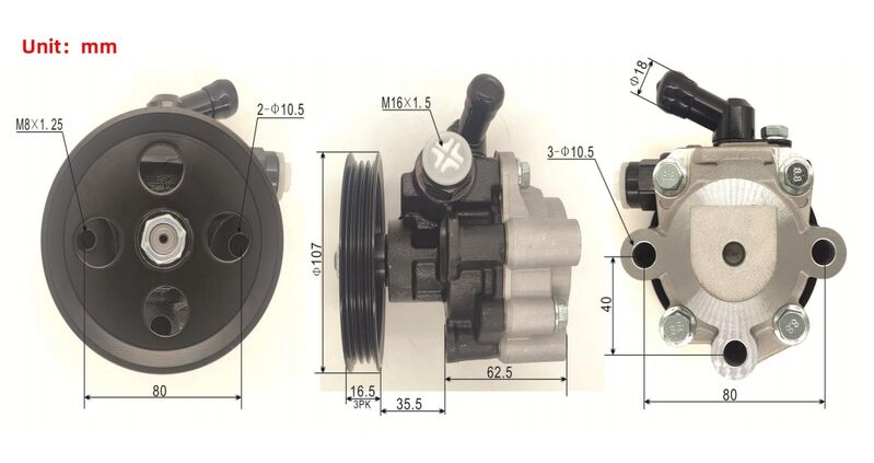 Power Steering Pump Fit For Toyota Camry MCV36R MCV20R 3.0L Avalon MCX10 3.0L V6 1MZ-FE 2002-2006