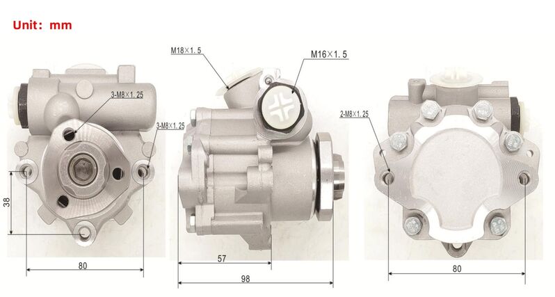Machter Power Steering Pump Fit For Volkswagen Transporter T4 1990-2003 044145157A