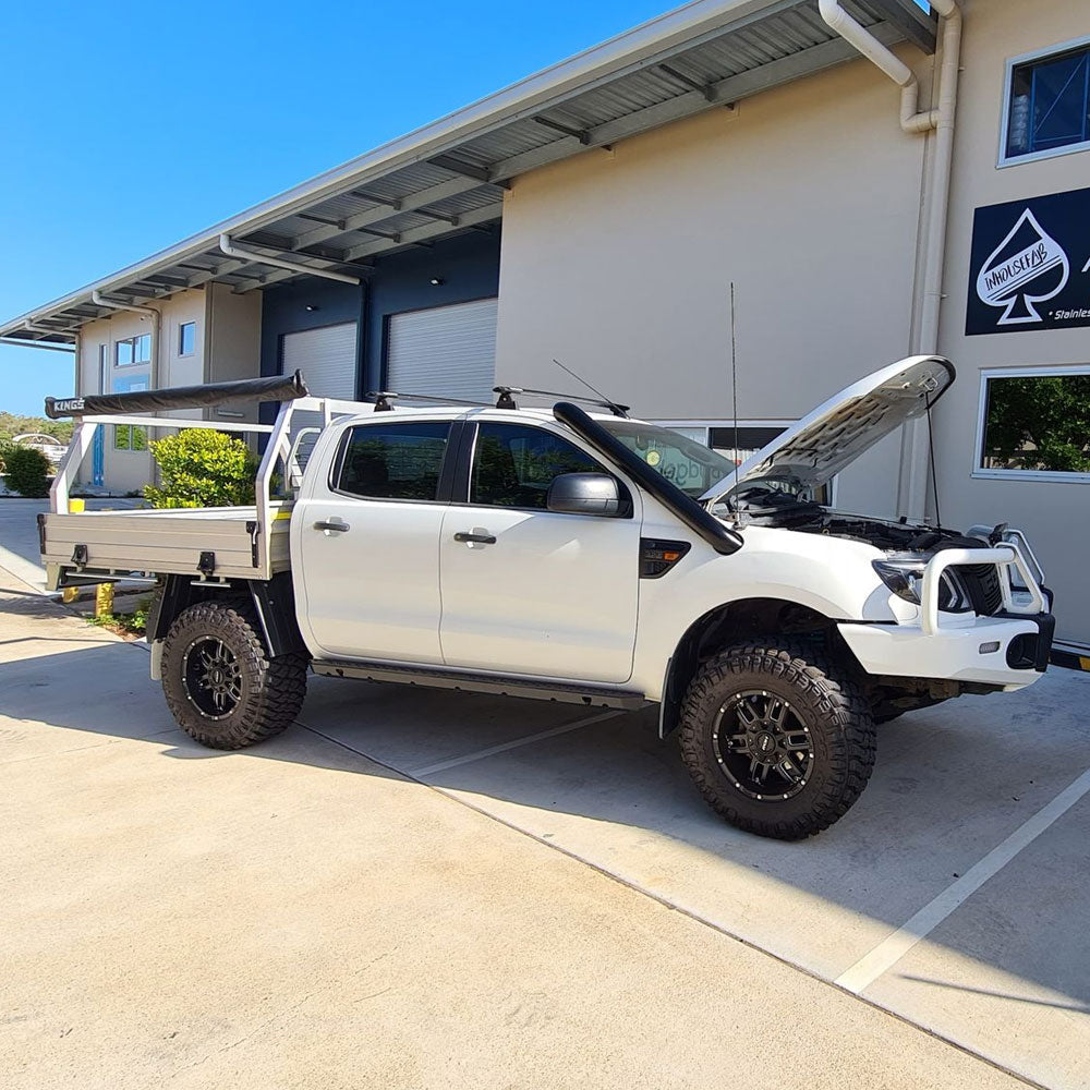Ford Ranger PX 4″ DUAL Stainless Steel Snorkel Kit (SHORT)