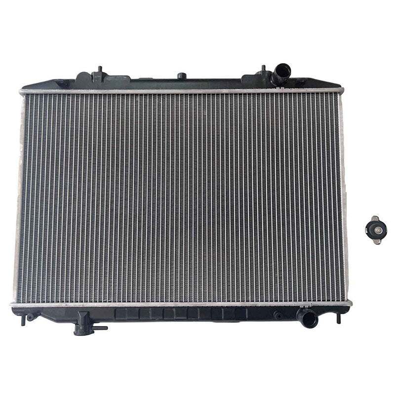 Aluminum Core Plastic Tank Radiator With Cap Fit For Nissan Navara D22 2.5L YD25 Turbo Diesel Manual 12/2007-ON