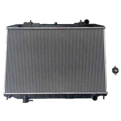 Aluminum Core Plastic Tank Radiator With Cap Fit For Nissan Navara D22 2.5L YD25 Turbo Diesel Manual 12/2007-ON