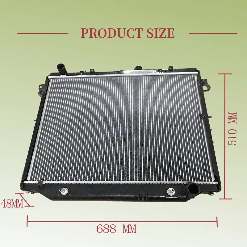 Aluminium Radiator With Cap Fit For Toyota Landcruiser 100 Series UZJ100R 4.7L V8 1998-2007