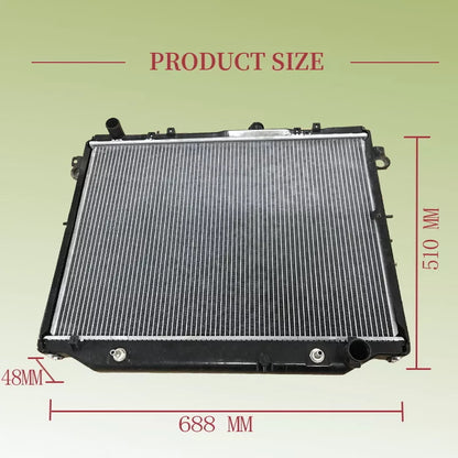 Aluminium Radiator With Cap Fit For Toyota Landcruiser 100 Series UZJ100R 4.7L V8 1998-2007
