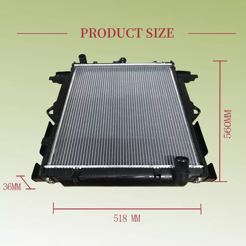 Radiator With Cap Fit For Toyota Landcruiser FZJ HDJ HZJ78 79 4.5L 4.2L 1FZFE 1HDFTE 1HZ Manual 1999-2007 1640017400