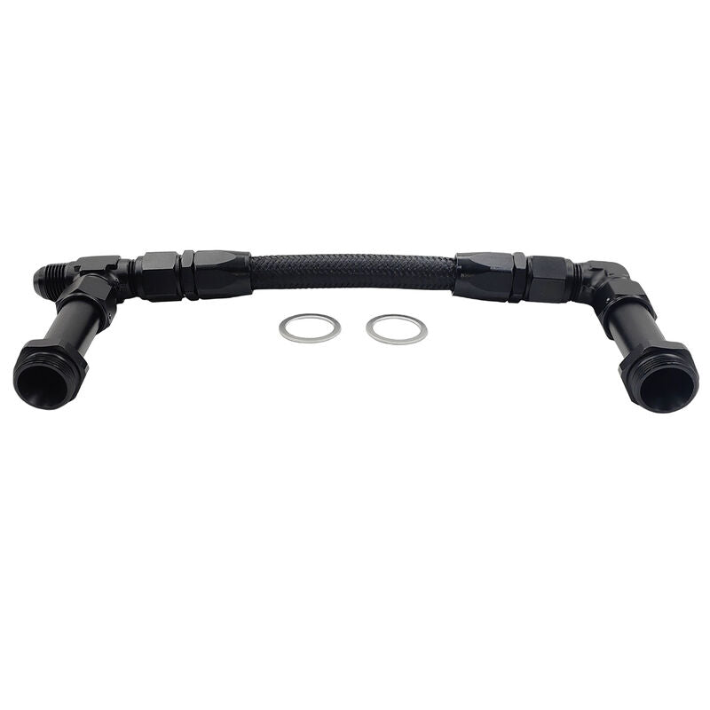 1 x Carburettor Fuel Inlet Rail Kit -8AN 241mm Fit For Holley Dual Fuel Line 4150