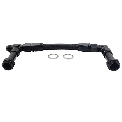 1 x Carburettor Fuel Inlet Rail Kit -8AN 241mm Fit For Holley Dual Fuel Line 4150
