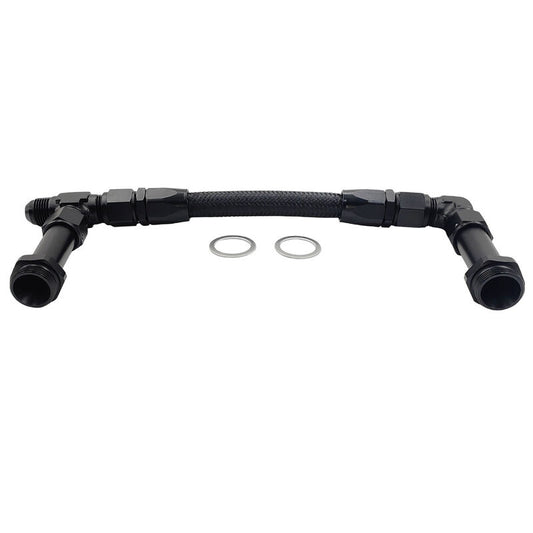 1 x Carburettor Fuel Inlet Rail Kit -8AN 241mm Fit For Holley Dual Fuel Line 4150