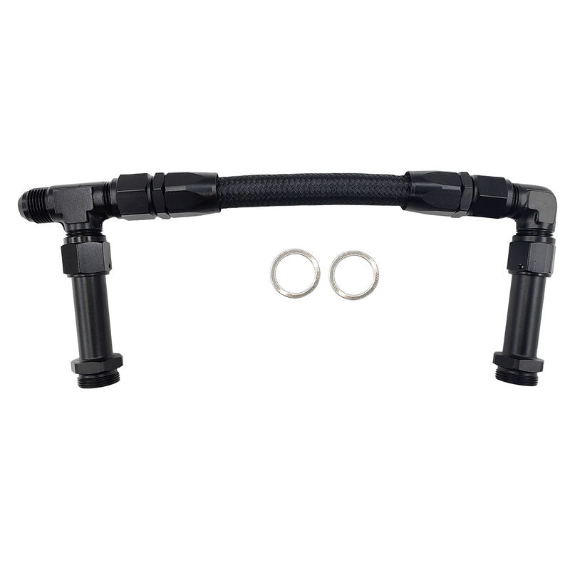 1 x Carburettor Fuel Inlet Rail Kit -8AN 241mm Fit For Holley Dual Fuel Line 4150