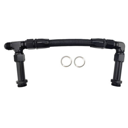 1 x Carburettor Fuel Inlet Rail Kit -8AN 241mm Fit For Holley Dual Fuel Line 4150