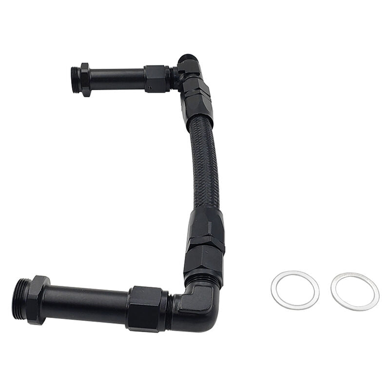 1 x Carburettor Fuel Inlet Rail Kit -8AN 241mm Fit For Holley Dual Fuel Line 4150